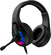 Наушники A4Tech Bloody G230 (полноразмерные закрытые, подключение по USB, с микрофоном, регулятор, подсветка, игровые, виртуальный объёмный звук 7.1, 2m, black)