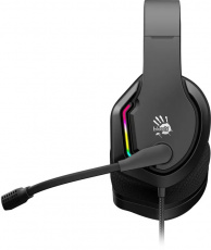 Наушники A4Tech Bloody G260p (полноразмерные закрытые, для мобильных устройств, с микрофоном, регулятор, RGB подсветка, игровые, 2m, black)