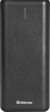 Внешний аккумулятор Defender Lavita 16000 B (литий-ионный, 16000mAh, 2*USB 2.1A, вход 1.5A, black)
