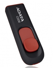 Флеш накопитель USB 2.0 4Gb ADATA C008 (AC008-4G-RKD, black-red)