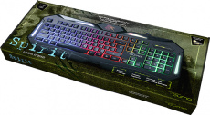 Клавиатура QUMO Spirit (USB, регулируемая радужная подсветка, игровая, black)