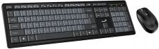 Клавиатура+мышь беспроводные Genius Smart KM-8200 Dual color (black)