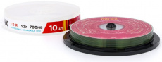 Диск CD-R Mirex (700Mb, 52x, 10шт., slim case)