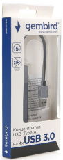 USB 3.0 HUB Gembird UHB-C464 (4 порта USB3.0, 0.17m, grey)