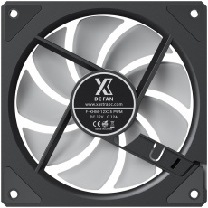 Вентилятор XASTRA FM120B ARGB (FM120-1BA-SXX-GL) (120x120x25mm, Hydro, 600-1500rpm, <26dBa, 4pin, PWM, ARGB LED, black) RTL