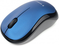 Мышь беспроводная Gembird MUSW-265 (optical, 1000dpi, 2xAAA, black-blue)