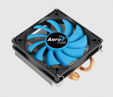 Вентилятор AeroCool Verkho 2 Slim (1150/1151/1155/1156/1200/AM2/AM3/AM4/FM1/FM2, 90mm, Al, 1000-2300rpm, 18-27dBa, две тепловые трубки, 4pin, PWM, 105W) RTL