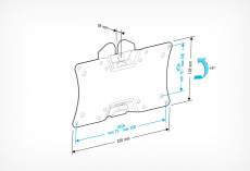 Настенный кронштейн для телевизоров и мониторов Holder LCDS-5060 (19"-32", VESA 75x75, 100x100, 200x100, до 30кг, black)