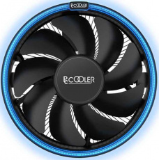 Вентилятор PCCOOLER E126MB (1150/1151/1155/1156/1200/1700/AM3/AM4/AM5, 120mm, Al, Hydro, 1000-1800rpm, <27dBa, 4pin, PWM, 92W, blue LED, black) RTL