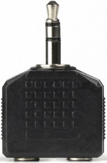 Разветвитель 3.5 Jack (m) - 2x 3.5 Jack (f) (А202, black) Smartbuy