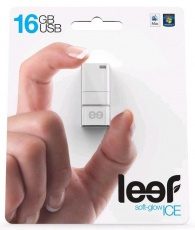 Флеш накопитель USB 2.0 16Gb Leef ICE, белый  (Св. Валентин)