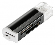 Карт-ридер Buro BU-CR-3101 (microSD, SDHC, M2, MS, MS Duo, MMC, black, USB2.0)