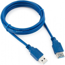 Кабель USB 3.0 Am - Af удлинительный 1.8m (CCP-USB3-AMAF-6, экранированный, blue) Cablexpert