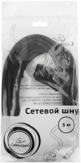 Кабель питания (PC-186-1-5M, сис. блок - розетка, 5.0m, 16A, 1mm2, black) Cablexpert