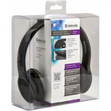 Гарнитура Defender FreeMotion HN-B701 (накладная закрытая, беспроводная, Bluetooth 3.0, с микрофоном, до 11 часов работы от батареи, black)