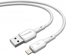 Кабель USB 2.0 Am - Lightning 1.0m (FCA04-05, 3A, быстрая зарядка, white) FUMIKO