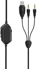 Наушники Smartbuy Rush Punch em SBHG-9710 (полноразмерные закрытые, с микрофоном, регулятор, игровые, 2.4m, black-blue)