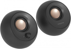 Колонки Creative Pebble V2 (8W, USB, black-gold)