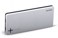 Внешний аккумулятор QUMO PowerAid Slim Twin 9000 (литий-полимерный, 9000mAh, 2*USB 1A+2A, вход 1А, black-white)