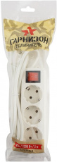 Сетевой удлинитель Гарнизон (EL-NB-G3-W-2, 3 розетки, 2 метра, 10A, white) OEM