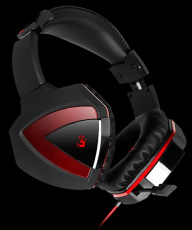 Наушники A4Tech Bloody G500 (полноразмерные закрытые, с микрофоном, регулятор, игровые, 1.5m, black-red)