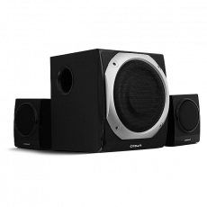Колонки Crown CMS-353 (20W+10W*2, SD/MMC/USB, ПДУ, FM, black-silver)