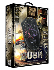 Мышь беспроводная QUMO Rush (optical, 4000dpi, игровая, аккумулятор, black)