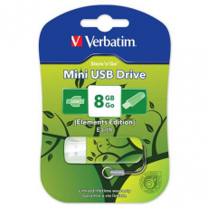 Флеш накопитель USB 2.0 8Gb Verbatim Store n Go Mini Elements Edition (98160, earth)