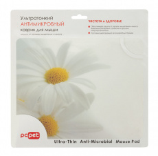 Коврик для мыши PC Pet (AM02, Daisy, пластиковый, антимикробный, 240x190x1mm)