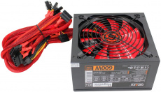 Блок питания GINZZU 600W (PC600, 80+, 140mm, 20+4+4+4pin, 2xPCI-E 6+2pin, 5*SATA, 4*HDD) RTL
