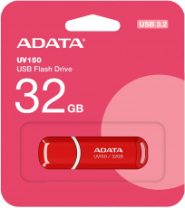 Флеш накопитель USB 3.2 32Gb ADATA UV150 (AUV150-32G-RRD, 100MB/s, red)