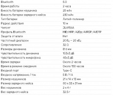 Гарнитура Accesstyle Indigo TWS (затычки, беспроводная, Bluetooth 5.0, с микрофоном, до 2 часов работы от батареи, black)