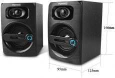 Колонки FUMIKO BALLAD (6W, USB, black)