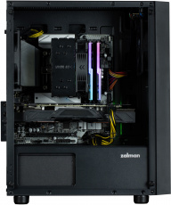Корпус ZALMAN T3 Plus (без БП, mATX, USB3.0, 2x Fan, black)