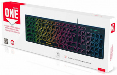 Клавиатура Smartbuy ONE 250 (SBK-250U-K, USB, радужная подсветка, мультимедийная, 1.5M, black)