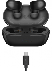 Гарнитура Defender Twins 638 (затычки, беспроводная, Bluetooth 5.0, с микрофоном, до 2 часов работы от батареи, black)