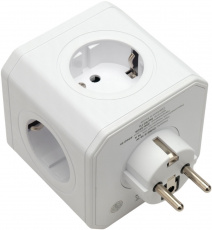 Сетевой фильтр Cablexpert Cube (CUBE-5-16-W, 5 розеток, 16A, 4000W, white) RTL