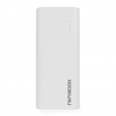 Внешний аккумулятор Гарнизон GPB-110W (литий-ионный, 10000mAh, выход 2*USB 2.1A, вход 2.1А, white)