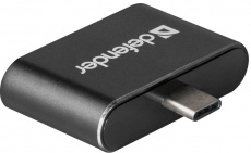 USB 2.0 HUB Defender Quadro Dual (OTG Type-C, 2 порта, black)