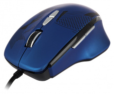 Мышь QUMO Enigma M59 (USB, optical, 2400dpi, 7 цветов подсветки, 1.5m, blue)