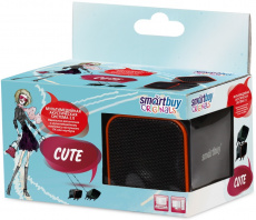 Колонки Smartbuy CUTE SBA-2590 (2x3W, USB, black-red)