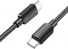 Кабель USB 2.0 Type-C - Type-C 1.0m (X96 Hyper, 3A, 60W, быстрая зарядка, black) hoco