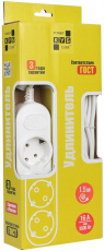 Сетевой удлинитель КУБ (Powercube PC-3B-1,5M, 3 розетки, 1.5 метра, 16A, white) RTL