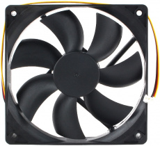 Вентилятор Gembird D12025HM-3 (120x120x25mm, Hydro, 35dBa, 3pin, black) OEM