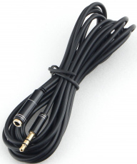 Кабель удлинительный аудио 3.5mm Jack (m) - 3.5mm Jack (f) 3.0m (CCAB-02-35MF-3MB, black) Cablexpert