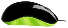 Мышь Oklick 165M (USB, optical, 1000dpi, black-green)