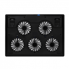 Подставка для ноутбука Crown CMLC-1105 (12-15", 5*80mm Fan, подсветка, USB, black)
