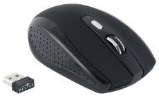 Мышь беспроводная Oklick 455MW (optical, 1600dpi, 2xAAA, black)