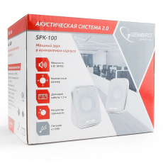 Колонки Gembird SPK-100-W (6W, USB, white)