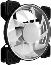 Вентилятор Powercase M6-14-LED (140x140x25mm, Hydro, 900rpm, 20dBa, 4pin, 5 color LED, black-white) OEM